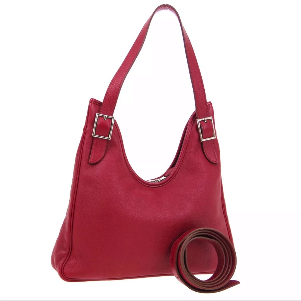 SOLD::: Hermès Massai Cut 32 PM Bordeaux EverCalf Auth EUC